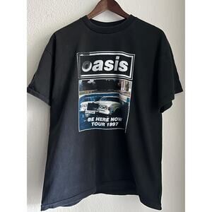 Oasis "Be Here Now Tour" Reprint Single Stitch T-shirt Brockum Tag